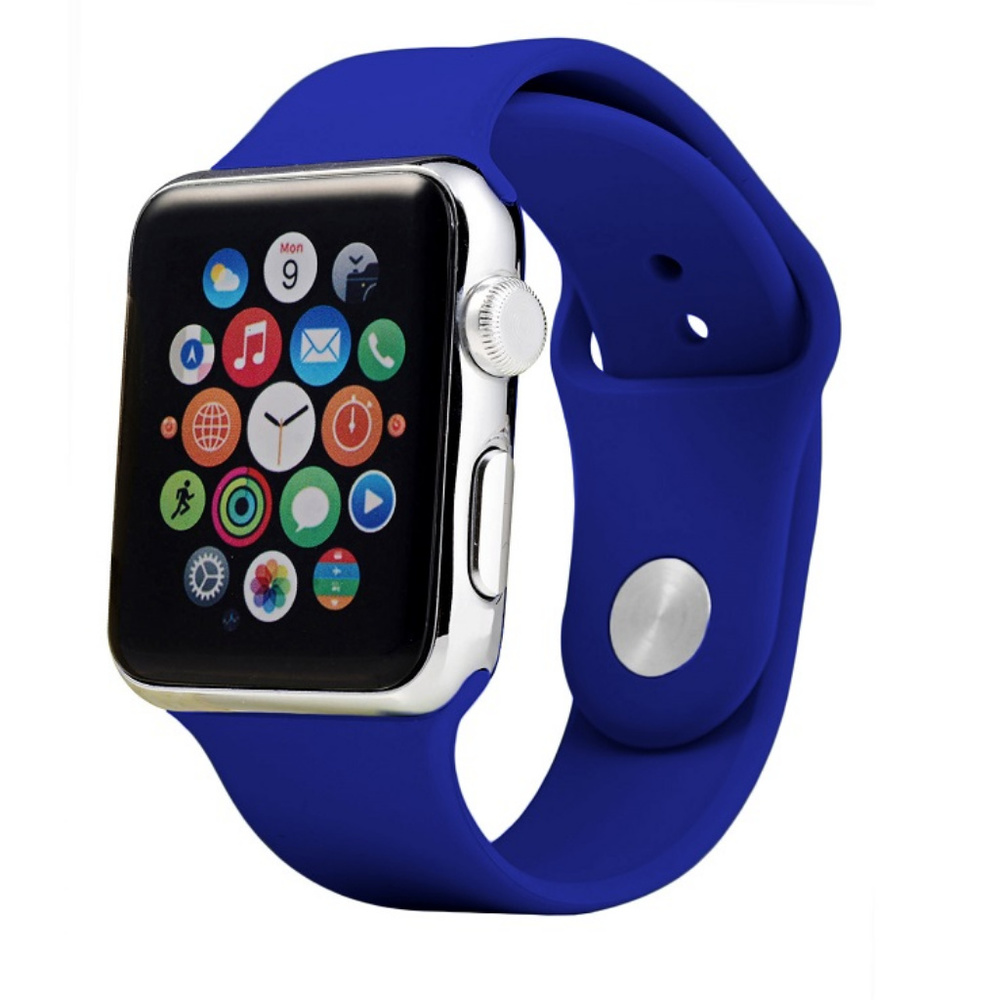 New Apple Watch Silicone Band Royal Blue